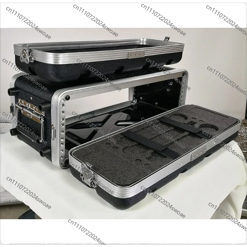 3U210MM short wireless handheld microphone receiving chassis ABS air case equipment case 19 inch standard cabinet