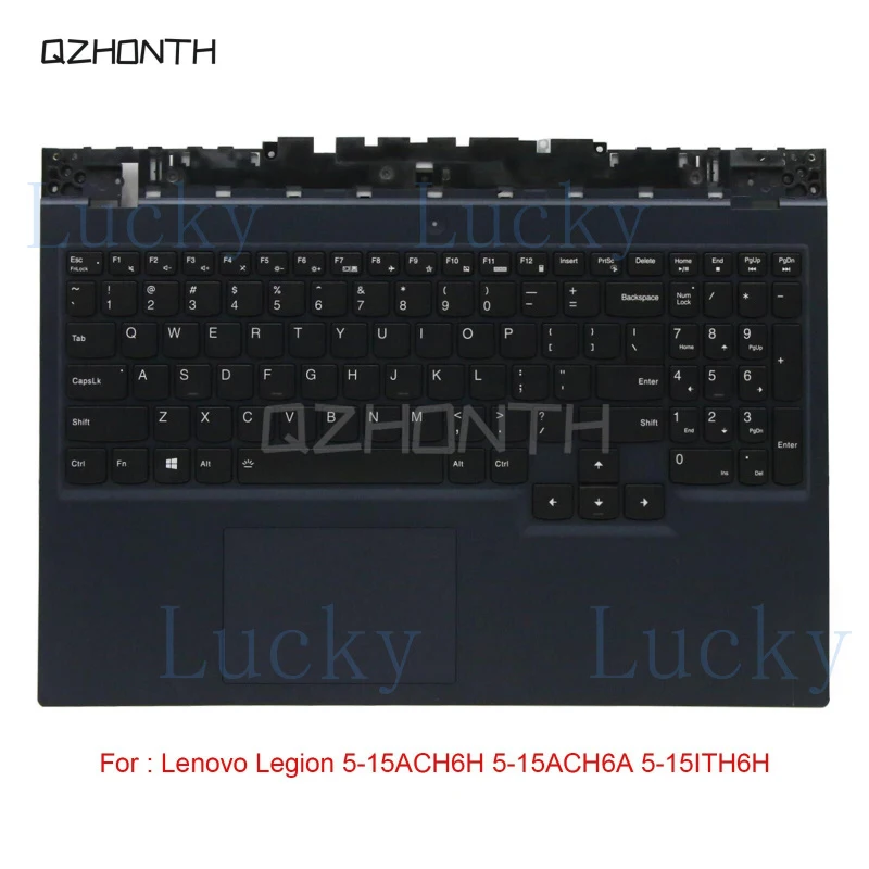 f  New Palmrest US Keyboard Backlit For Lenovo Legion 5-15ACH6H 5-15ACH6A 5-15ITH6H