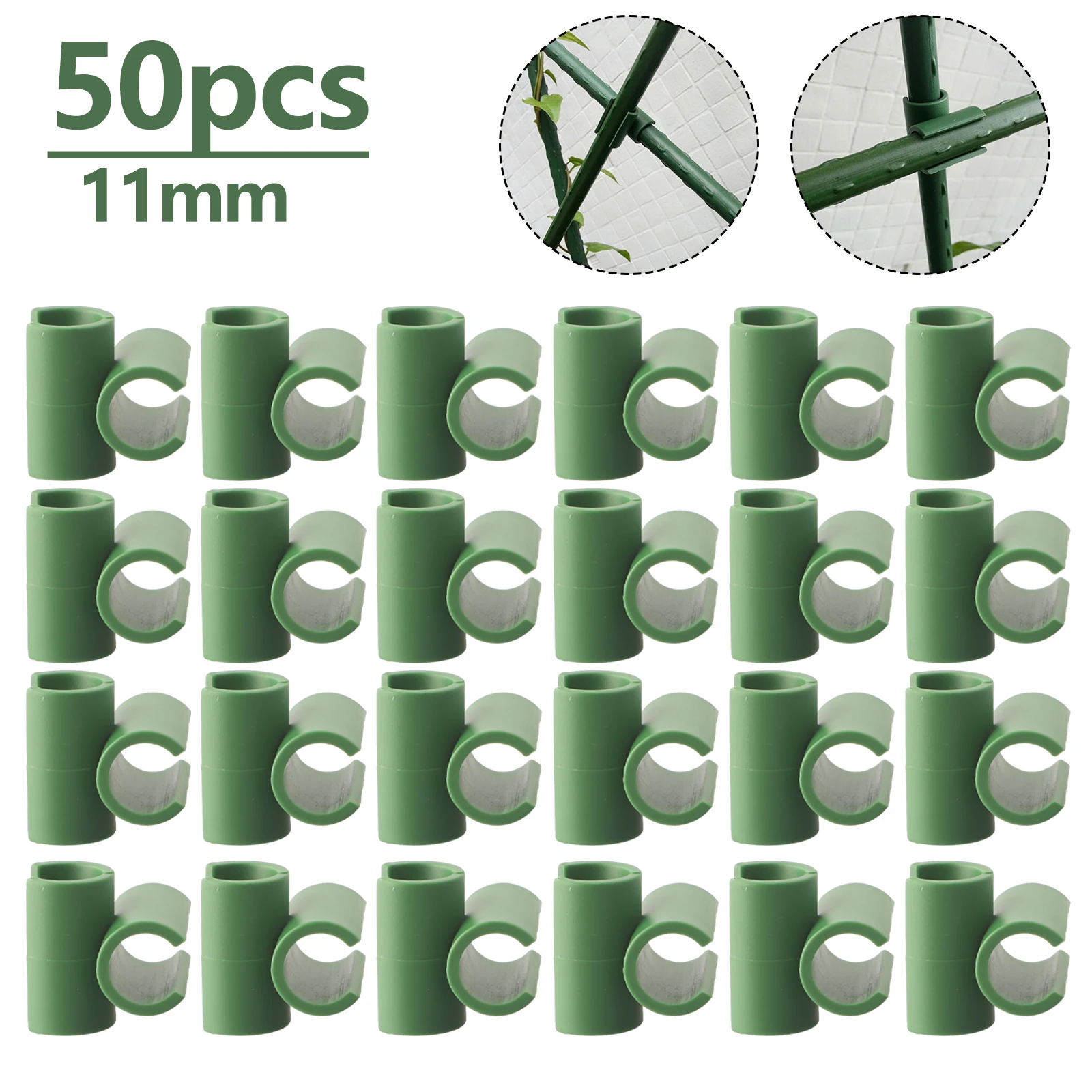 

Fixing Clips Connector Outdoors Green Hot Sale Professional Replacement 50pcs Rod Accessories Clips Garden Tool Orchards Popular