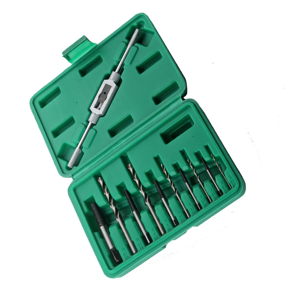 11pcs 3MM-10MM Damaged Screw Extractor Drill Bits Guide Set Broken Speed Out Easy Out Bolt Stud Stripped Screw Remover Tool