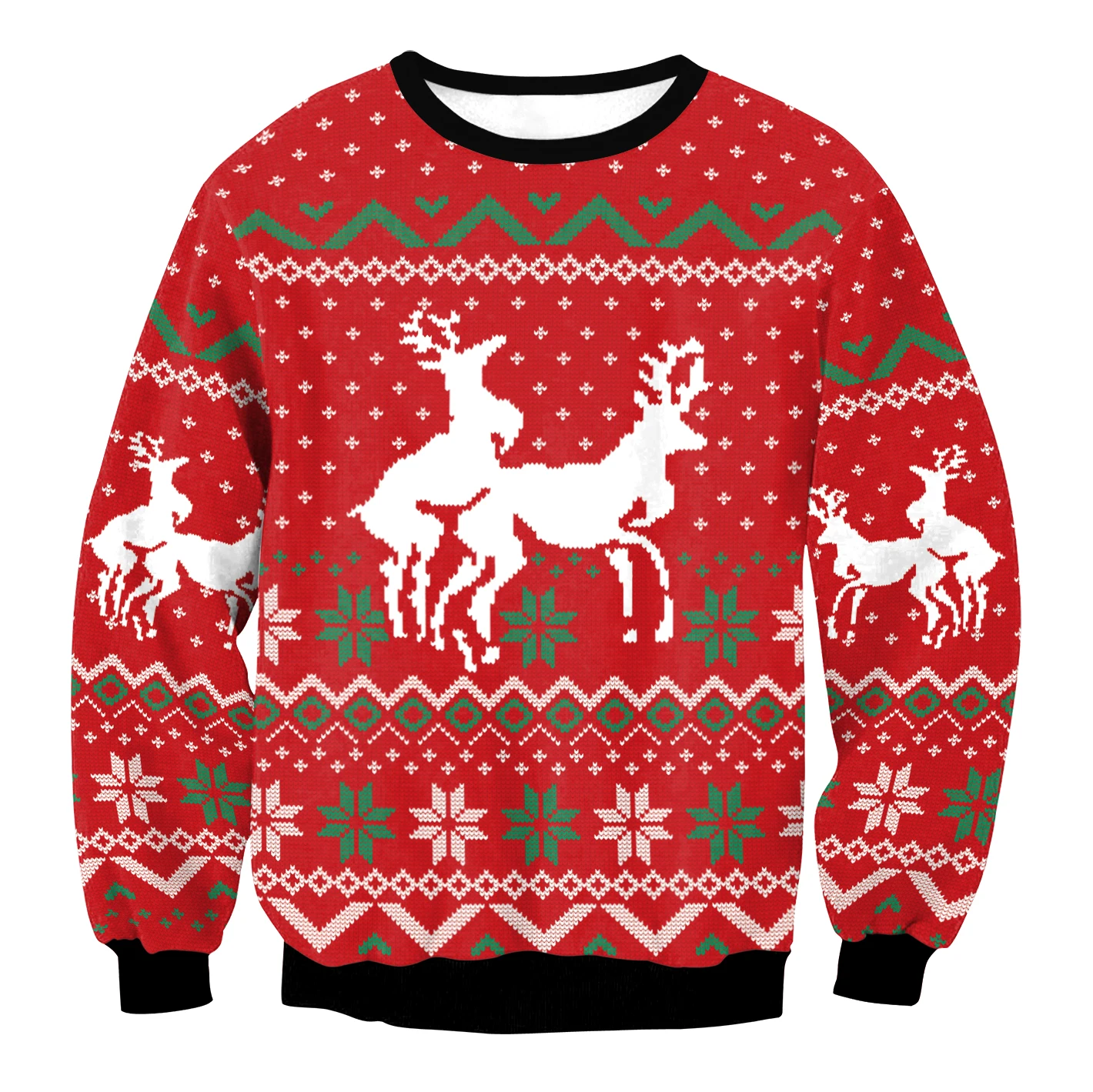 醜いヘラジカのクリスマスツリープリントスウェットシャツ 3D プリント秋スウェットシャツ Y2K 子供用パーカー男性と女性のスウェットシャツ