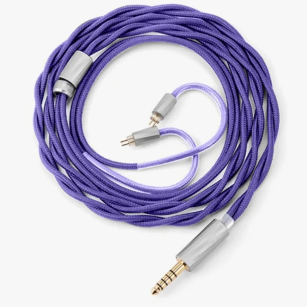 Высокопроизводительный аудиокабель TWISTURA Rhyming Dust с посеребренным гибридным коаксиальным кабелем для наушников из чистого и OFC