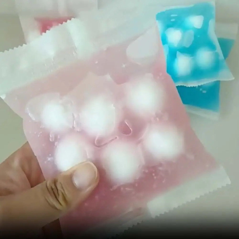 Wax Coating Crispy Handmade Ball Round Ball Crunch Sound Sensory Dumpling Squishy Handmade 6 Balls Fidget Squeeze Bag Adults