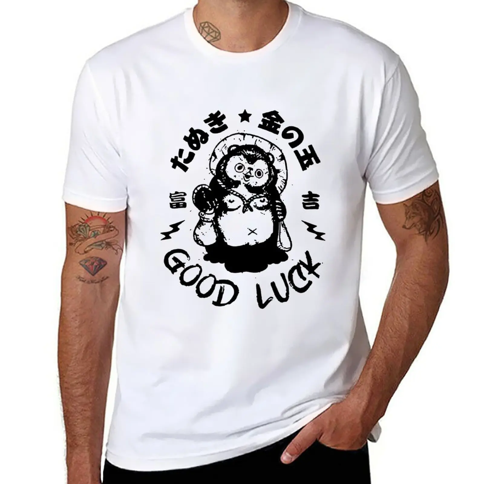 Tanuki t-shirt dla chłopców nadruk zwierzęta nowe wydanie fanów sportu po prostu męskie graficzne koszulki zabawne