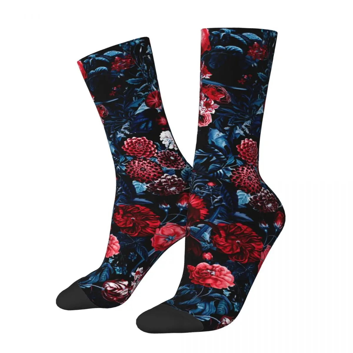 Crazy compression EXOTIC GARDEN - NIGHT X Sock for Men Harajuku Quality Pattern Crew Sock Casual