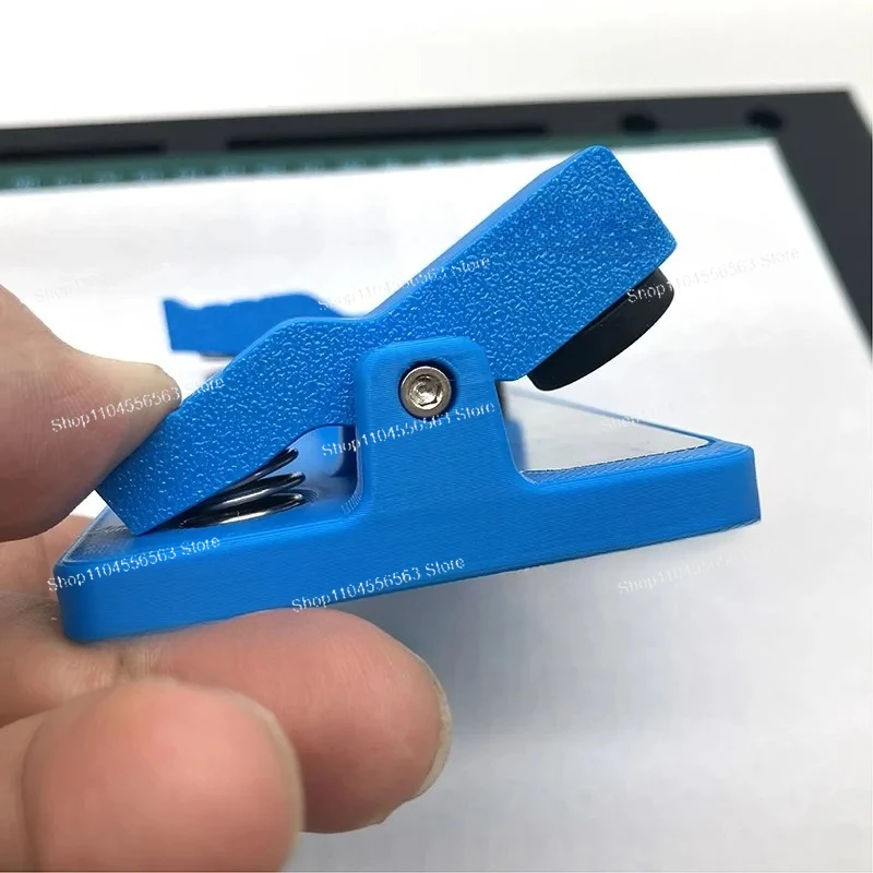​​LED Illuminated Soldering Station - PCB Circuit Board Holder with Magnifying Glass & Alligator Clips for Electronics Repair​​