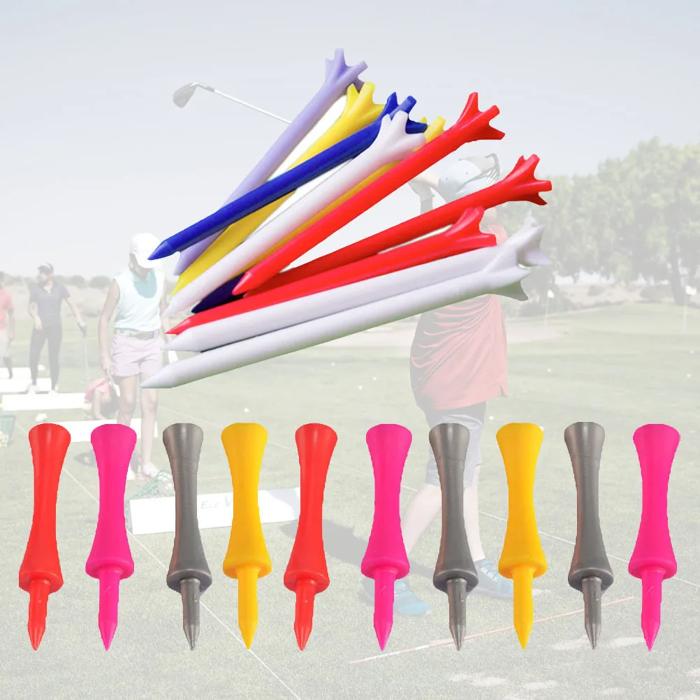 

20Pcs Golf Tees Plastic Training Aids for Outdoor Indoor Practice Reusable Lightweight Equipment with Height Control Compact