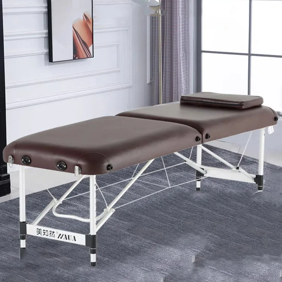 

Portable Massage Table Head Pillow Folding Carry Case Massage Table Topper Matrass Full Body Pliantes Cama Plegable Cosmetic Bed