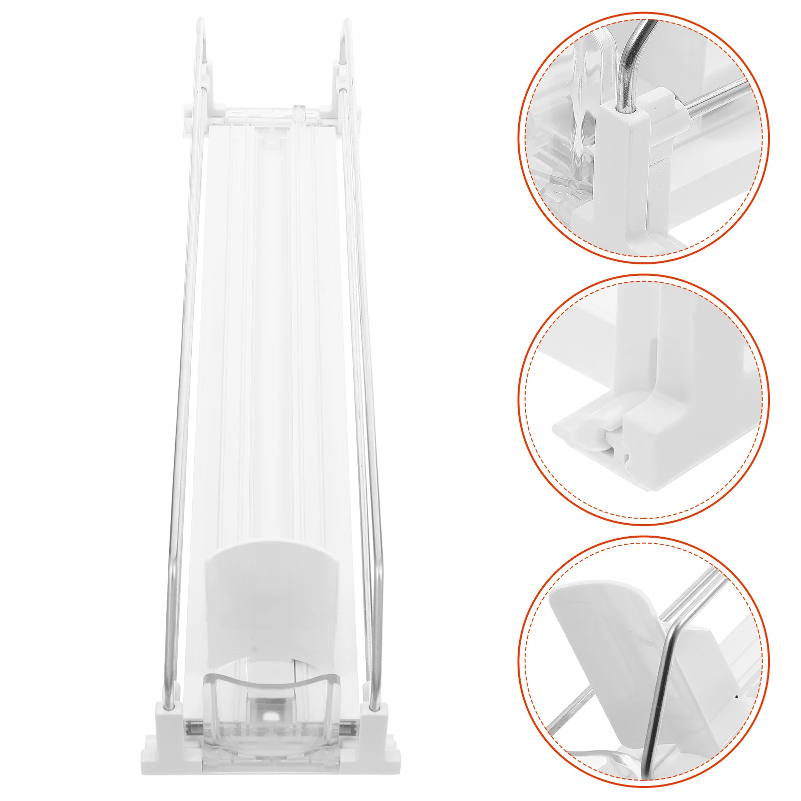 

Refrigerator Organizer Self-Pushing Soda Can Holder Fridge Beverage Dispenser Multifunctional Design Large Capacity