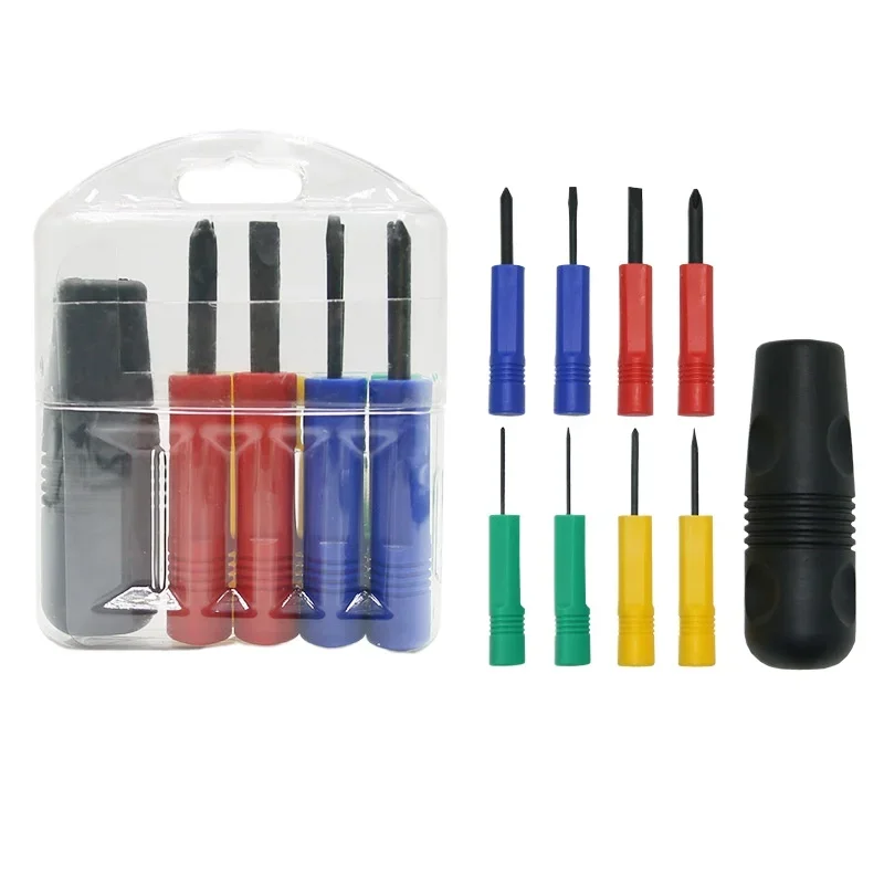 Interchangeable Screwdriver Set, Colorful Screwdriver Kit, Portable Hand Tool Compact Screwdriver Tool Kit with Storage Case