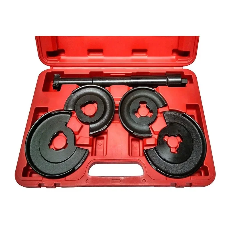 5pc Coil Spring Compressor Telescopic Repair Tool Kit Strut Tool For Mercedes Benz W123 W124 W202