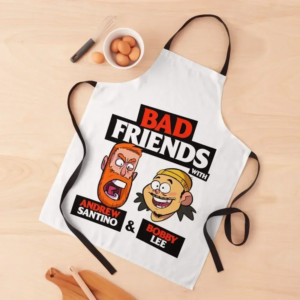 

Tigerbelly Merch Tiger Belly Bad Friends Apron Kitchen on the wall Women's Kitchen Art For Men Apron
