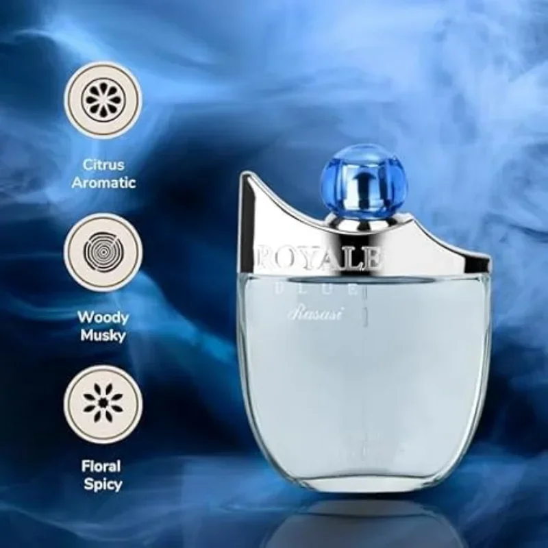 75ml Original Royale Blue Men\'s Perfume High Quality Long Lasting Fragrance Cologne Pheromone Eau De Toilette Spray