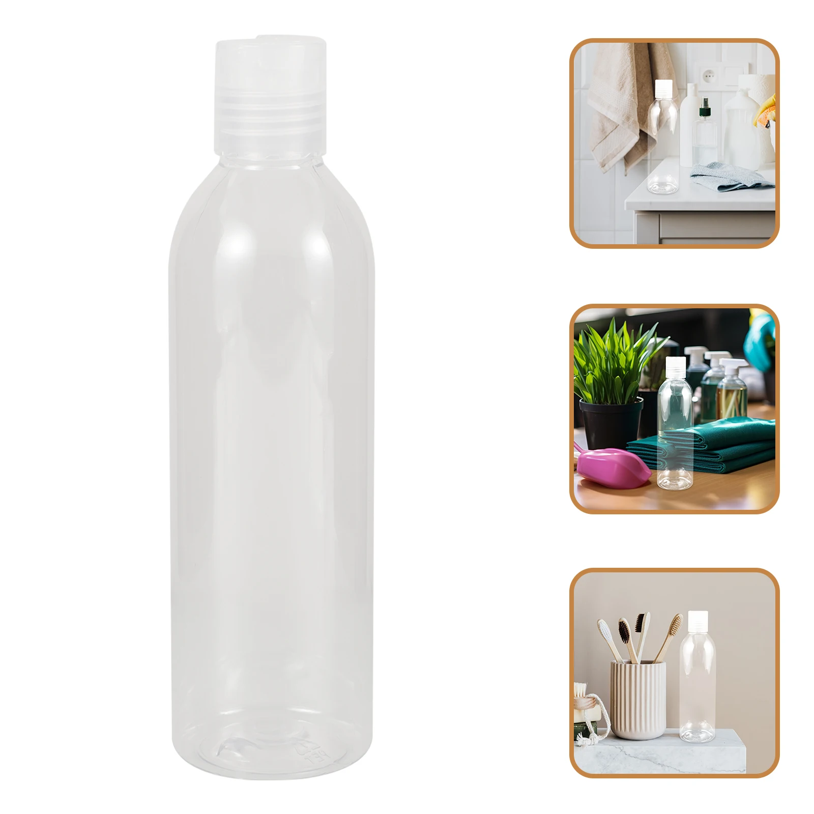6pcs Travel Bottles Shampoo Bath Lotion Empty Containers Portable Mini No Leakage Clean Refillable Reusable