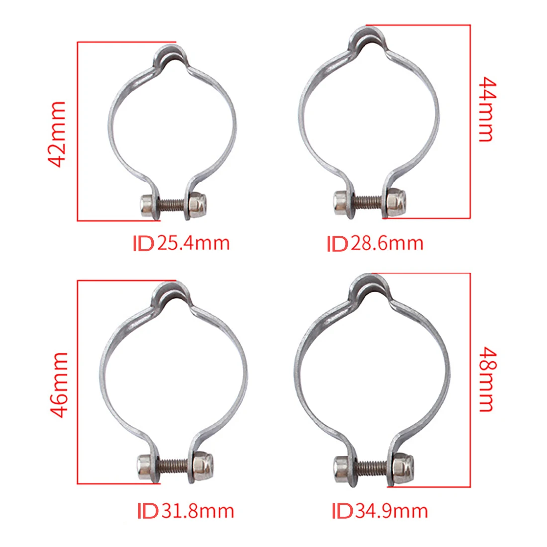 Bike Brake Cable Clamp Shifter Line Buckle 25.4 28.6 31.8 34.9mm Shift Cable Guide Fixed Ring Bicycle Parts Accessories