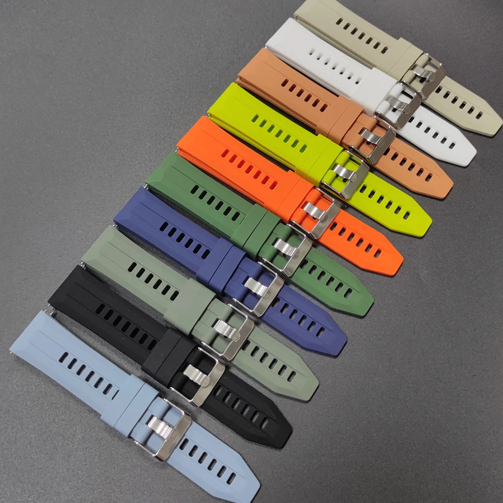 22mm Smart WatchStrap for POLAR VANTAGE M3 M2 M V3/Grit X X2 Pro Titan Sport Silicone Bracelet for COROS APEX 4 42mm PACE 3 Band
