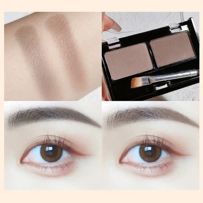 2色アイブロウパウダーシャドウ 防水・防汗 立体的な眉の形 自然で長持ちするアイブロウパウダー
