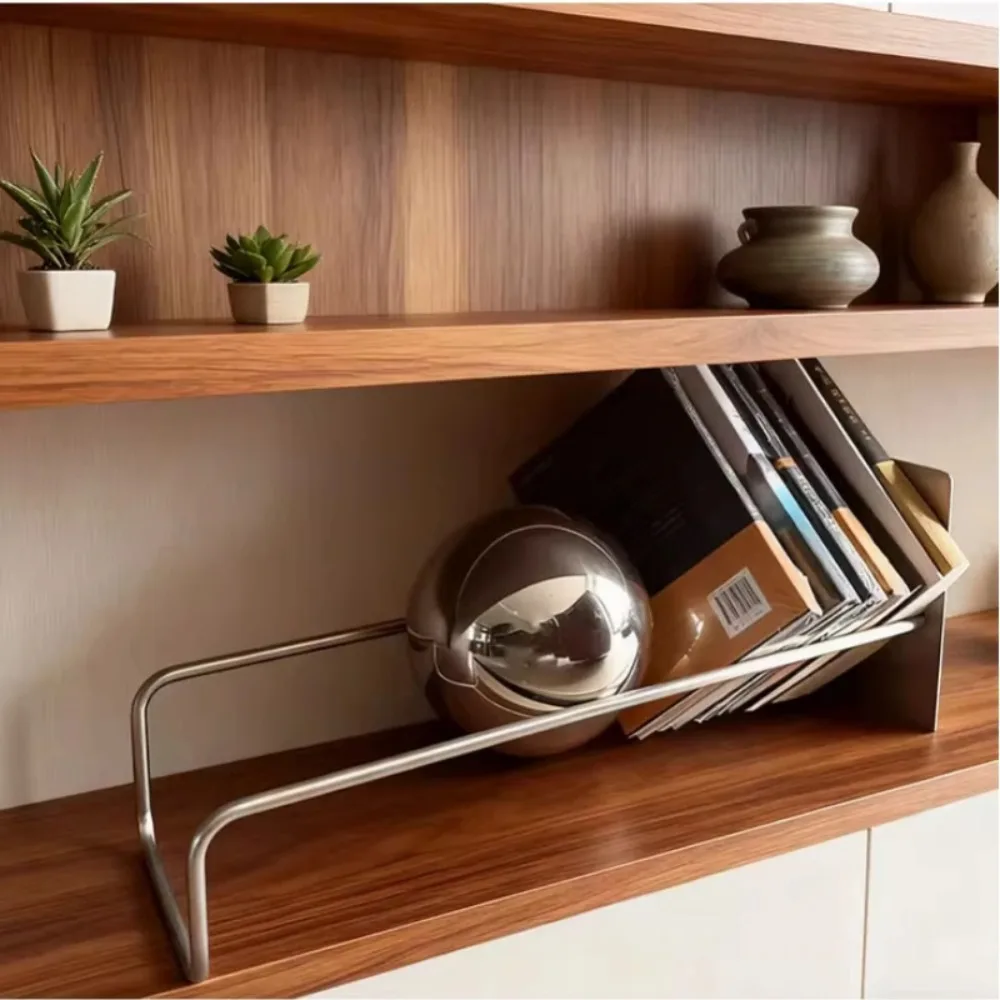 Creative Defying Bookshelf – Mid-Century Modern Floating Book Holder & Magazine Rack Unique Bauhaus Desktop Organizer for Office