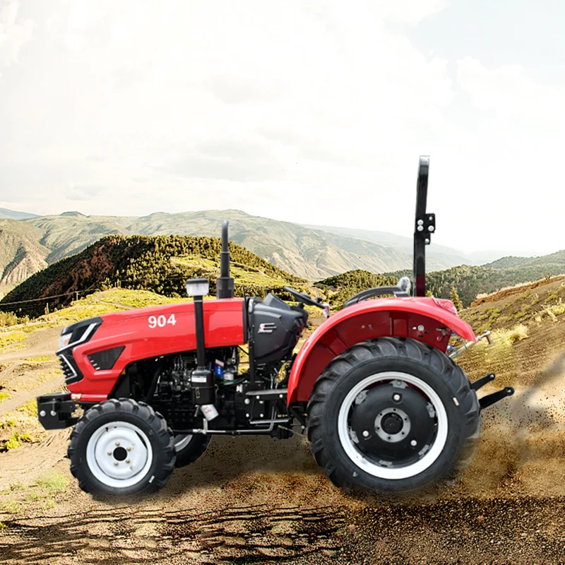 ベストセラー 50 馬力ミニトラクター 4WD ガーデンファーム 4 輪クローラー 80 馬力モーター卸売状態耕うん機