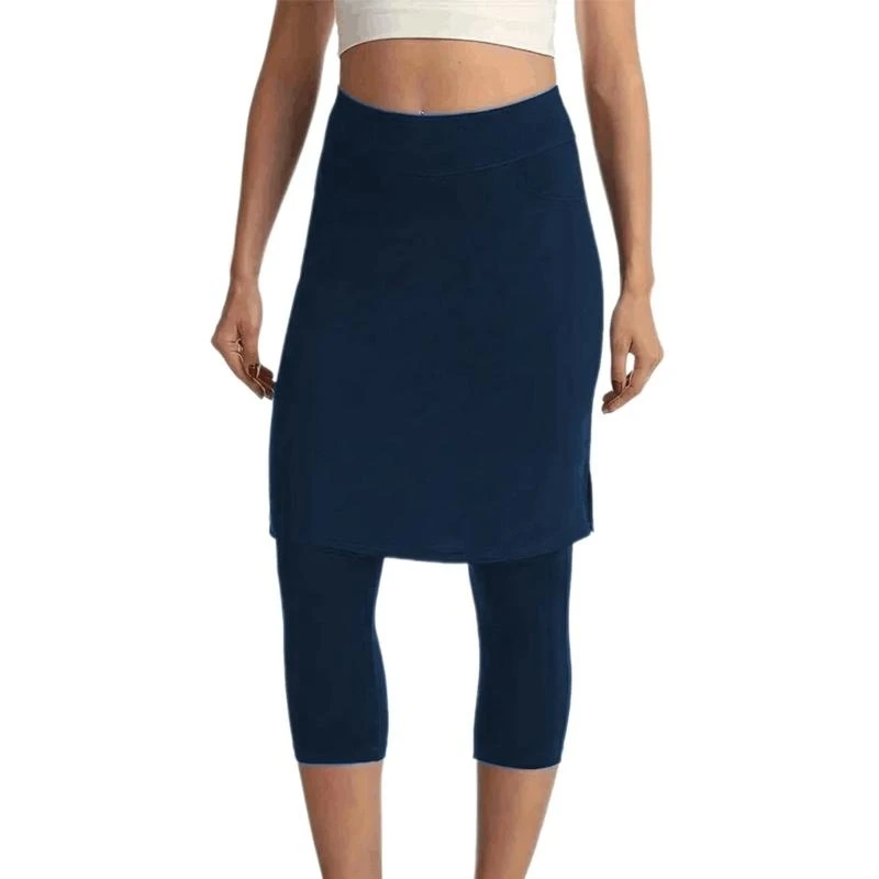270C Workout Skirt Builting in Leggings Women Sportswears Skirted Leggings Perfect for Tennis Gym with High Elastic Waistband