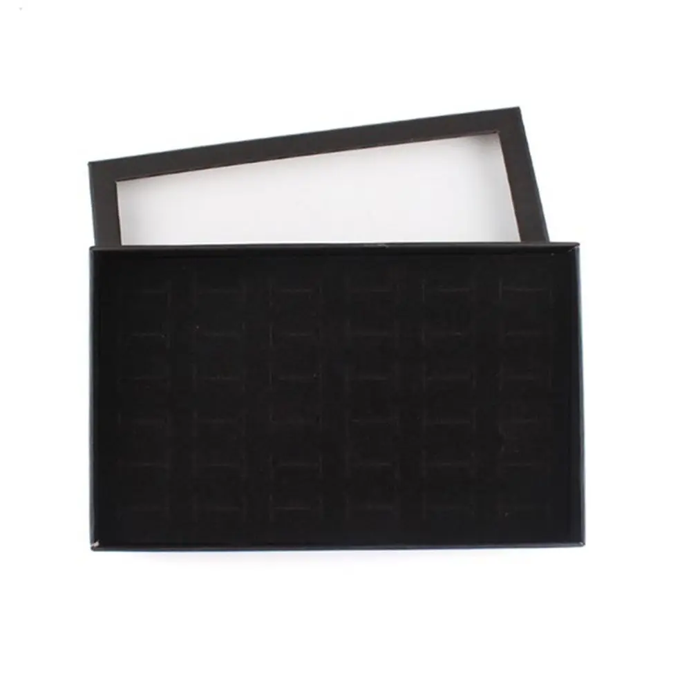 Transparent Window Practical Ring Ear Stud Portable Ring Storage Case Jewelry Packaging Box 36 Slots Jewelry Organizer Holder