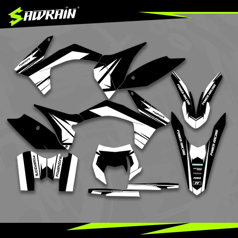 

Мотоциклетные графические фоны Sawrain, наборы наклеек для KTM EXC XCW SXF 11-12SXF 12-13EXC 003