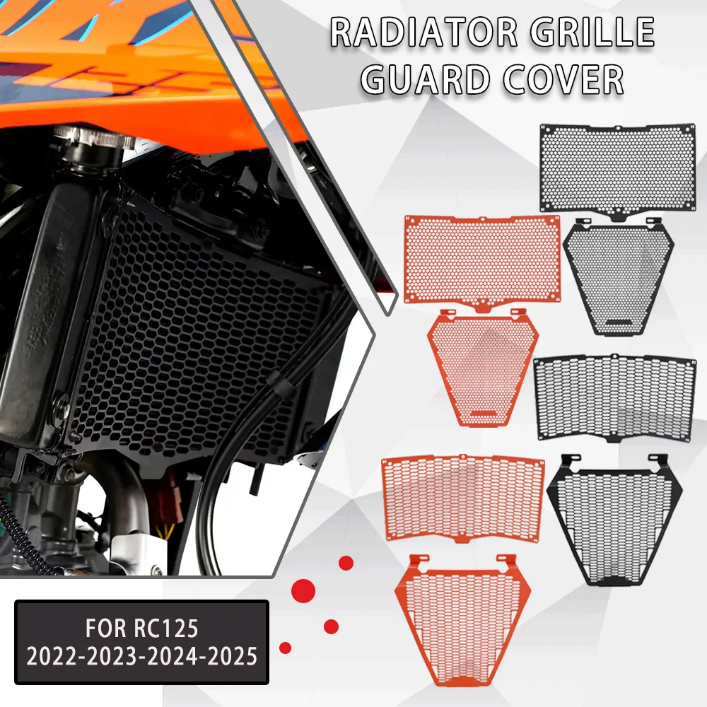 

For KTM RC125 RC200 RC390 390RC 2022 2023 2024 2025 RC 125/200/390 Motorcycle Radiator Grille Cover Guard Protection Protetor