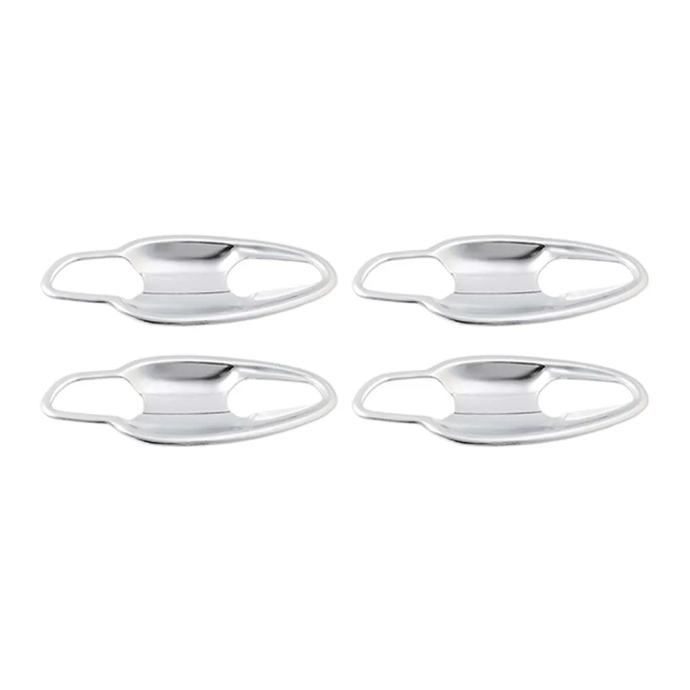 Car Exterior Decoration Door Bowl Handle Cover For Peugeot 3008 GT 2017-2023 Silver Car Styling Upgrade Modify A Car view 6