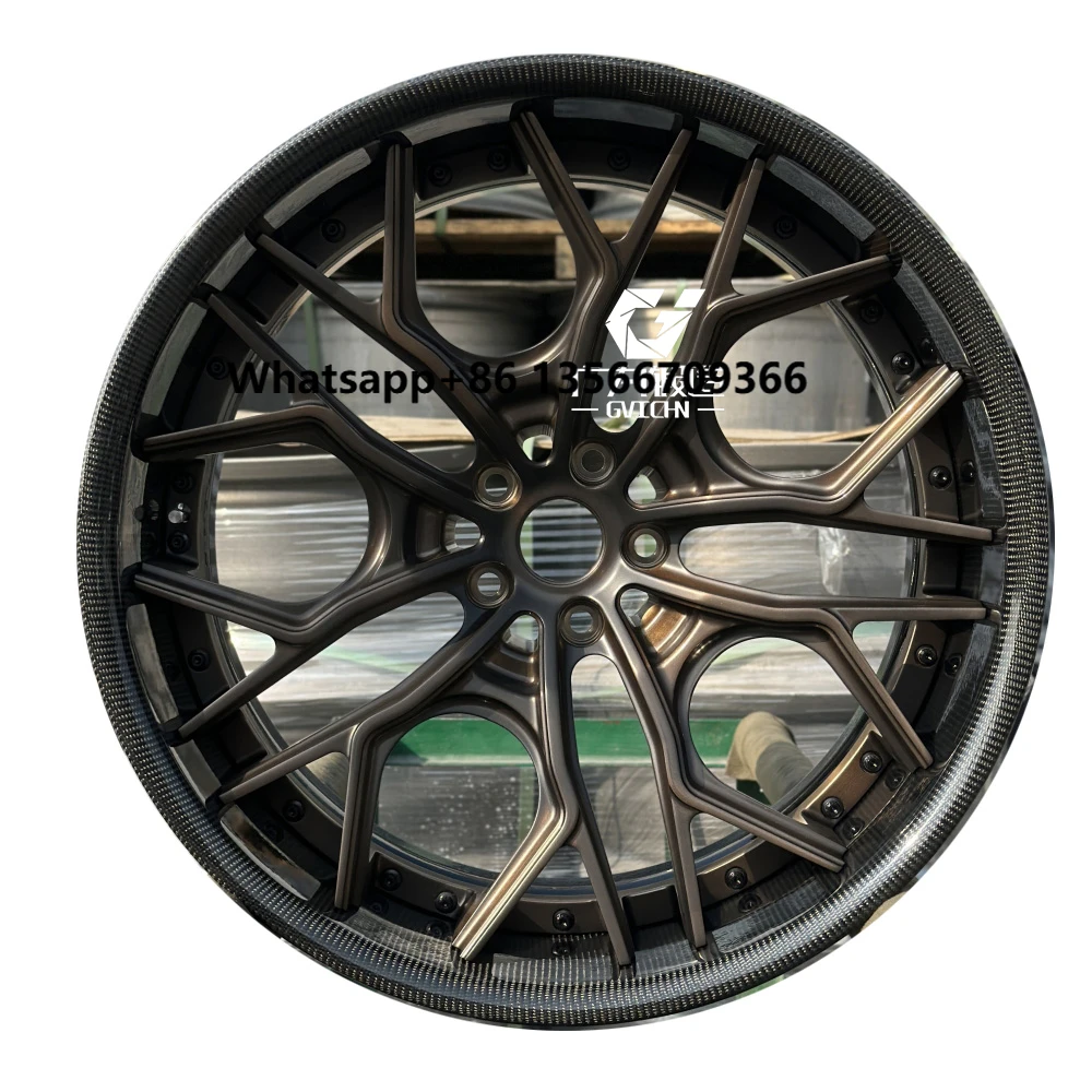 

GVICHN 5x112 5x120x5x13019 20 21 22 23 Inch Aluminum Carbon Fiber Forged Wheels Deep Lip 2 Piece M3 M4 for 911 992 RS7 40mm 4 Pi
