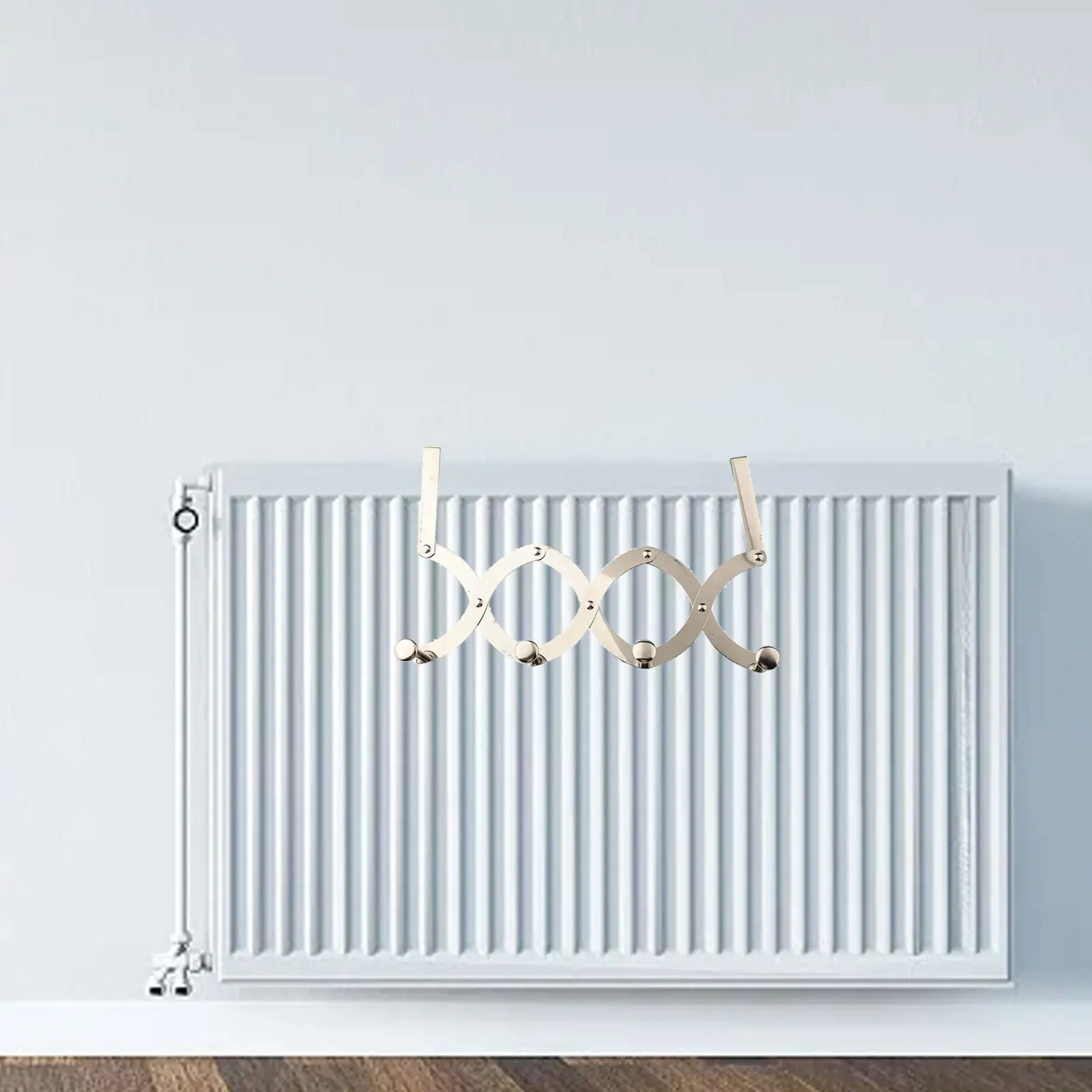 

Регулируемая вешалка для одежды, крючок из нержавеющей стали, сушка радиатора, как показано на рисунке, простая в использовании для сушки одежды