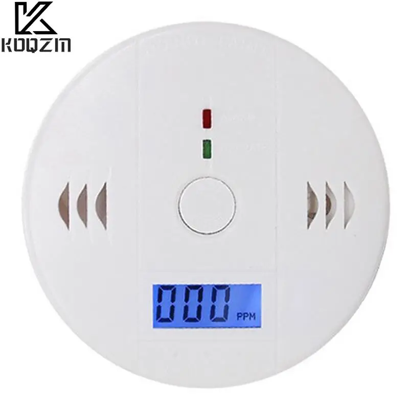 CO Sensor Work Alone Built In 85dB Siren Sound Independent Carbon Monoxide Poisoning Warning Alarm Detector 1pcs