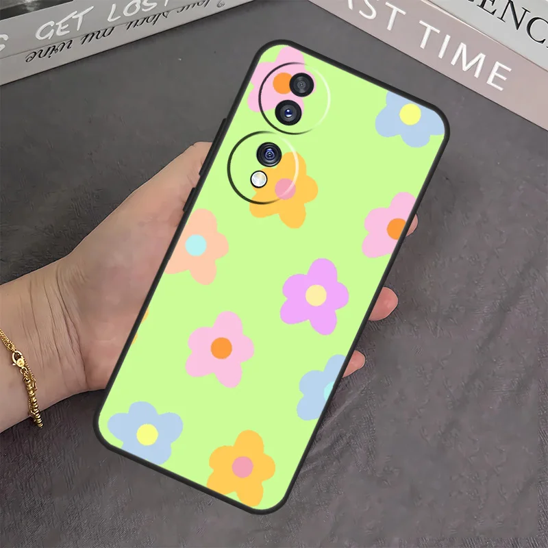 Groovy Pastel Flowers Bloom Daisies Case For Honor X8a X9a X6a X7a X7 X8 X9 X9b X8b Honor 10 50 70 90 Lite Magic 5 6 Pro Cover