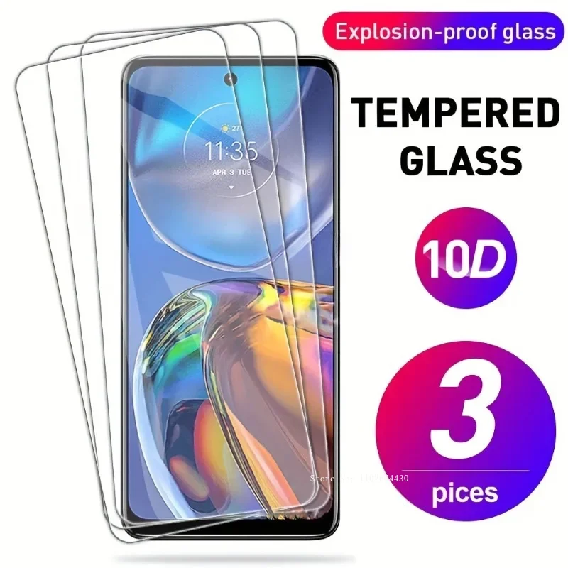 3Pcs Protective Transparent Tempered Glass For MOTO  G73 G53 G23 G13 G22 G32 G42 G52 G62 G72 G82 Protection Film