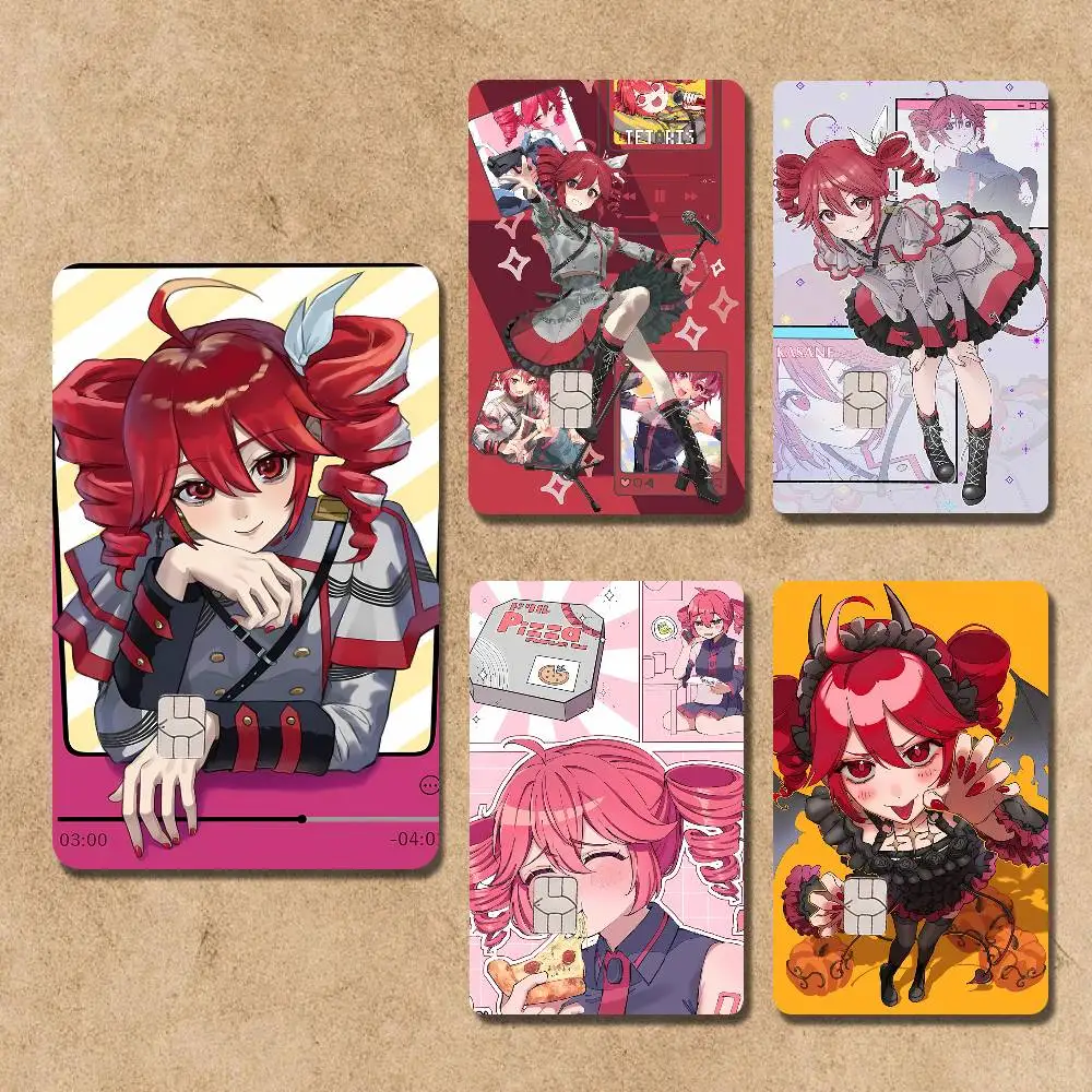 

Fukouna Girl K-Kasane T-Teto Card Stickers Credit Visa Debit Bank Charge Card Bus Metro Waterproof Sticker Decal Decoration