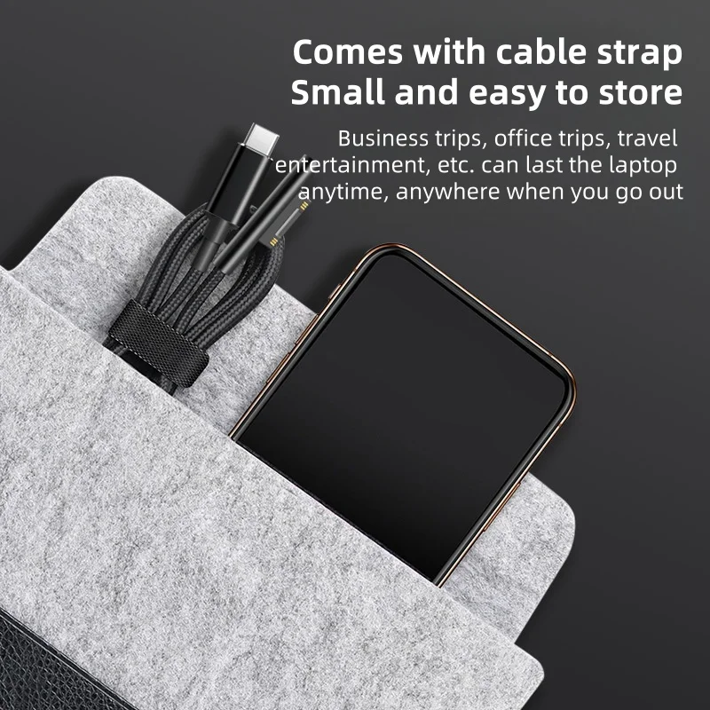 Microsoft Surface Fast charging braided cable，Type-c to Surface ( For 100W ) ，Quickly fill up Surface Pro / Book / Laptop