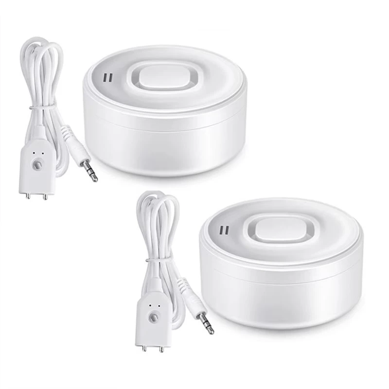 ABFN-Tuya Wifi Water Leak Detector 2Pcs 100DB Dual Flood Sensor Smart APP Remote Monitoring Overflow Security Alarm System