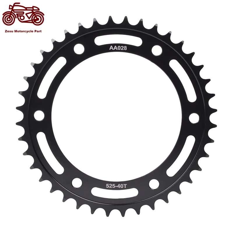 525-40T 525 40 Tooth Motorcycle Rear Sprocket 20CrMnTi For HONDA CBR1000RR SC57 04-05 RC51 RVT1000R 00-06 VTR1000 SP-1SC45 00-01