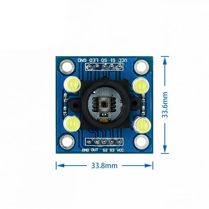 1~20Pcs GY31/GY-33 TCS34725 With Wide-Angle Lens TCS3200D/TCS230 Color Recognition Sensor Module