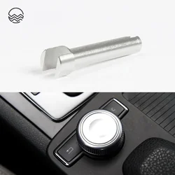 2048709958 Car Radio Knob Command Controller Repair Kit for Mercedes Benz W204 X204 W212 W218 Console Silver 1728701258