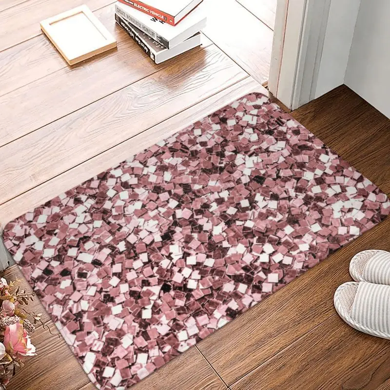 Sequins Glitter Sparkle Doormat Non-Slip Entrance Bath Kitchen Floor Door Mat Crystal Rhinestone Garage Rug Carpet Footpad