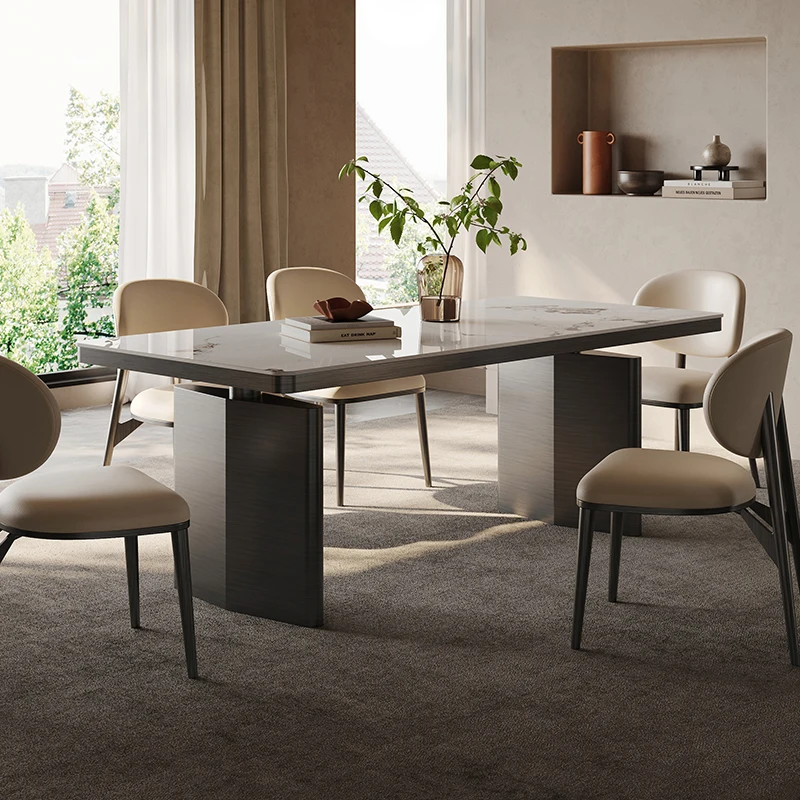 

Постмодернистский обеденный стол высокого качества, роскошная современная эстетика, удобный дизайнерский ресторан, уникальная модная мебель Muebles