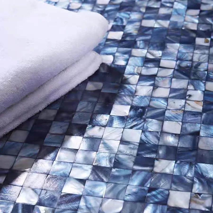 Natural Mother of Pearl Shell Mosaic Tile Kitchen Bathroom Backsplash Wall Mosaic Tiles Interior Wallpaper Home Decor Sticker