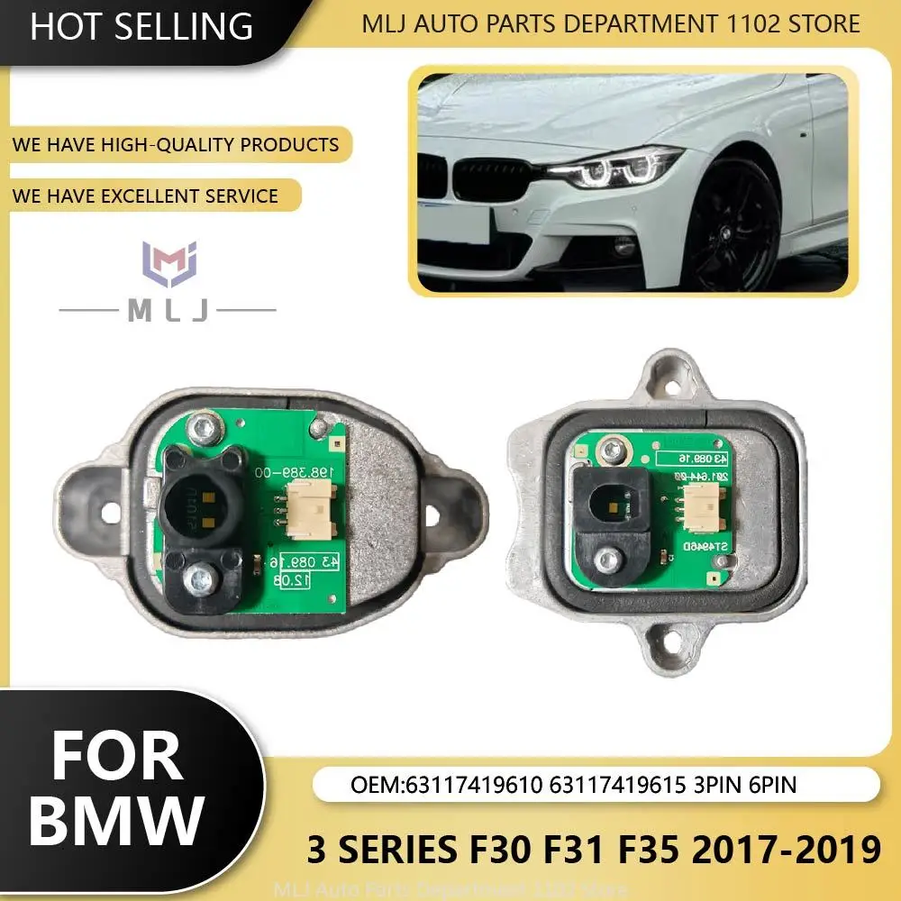 

63117419610 63117419615 3-контактный 6-контактный модуль LED Angel Eye DRL для BMW 3 серии F30 F31 F35 2017 2018 2019, модуль источника белого света