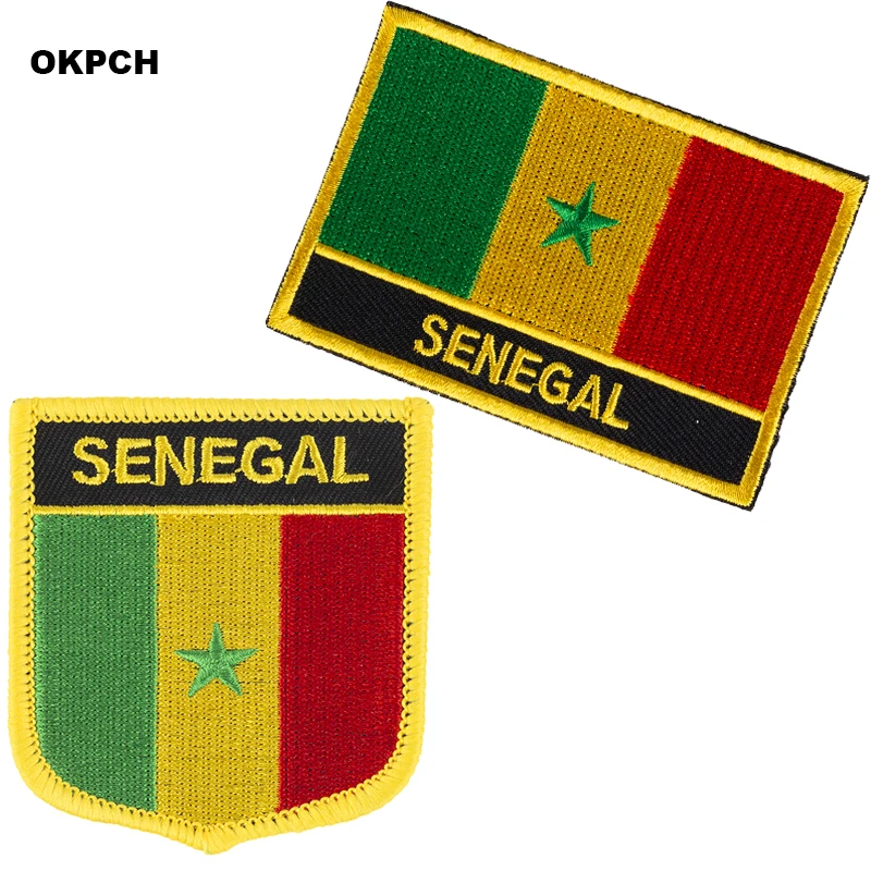 Senegal Flag patches embroidered flag patches national flag patches Patches for Clothes DIY Decoration PT0154-2