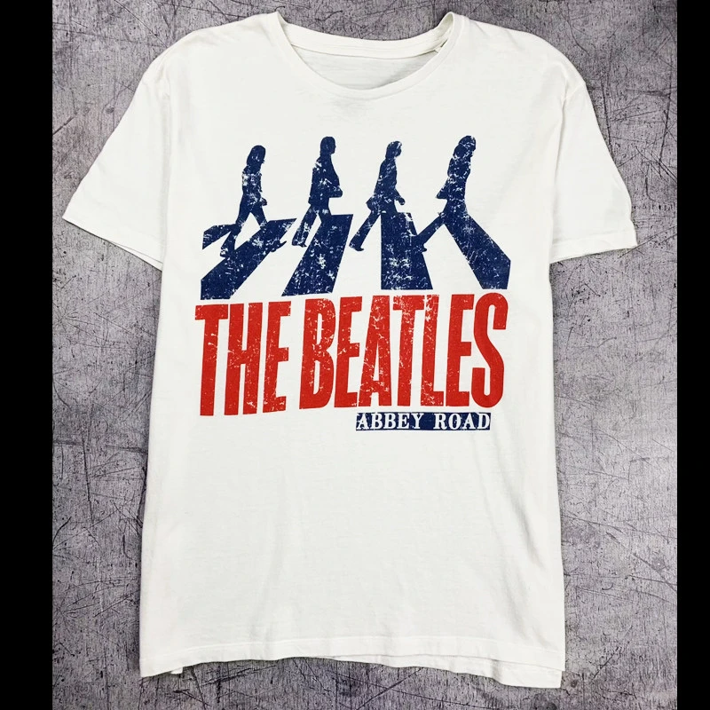 Summer The Beatles - Vintage Rock American Retro Oversized Printed T-Shirt