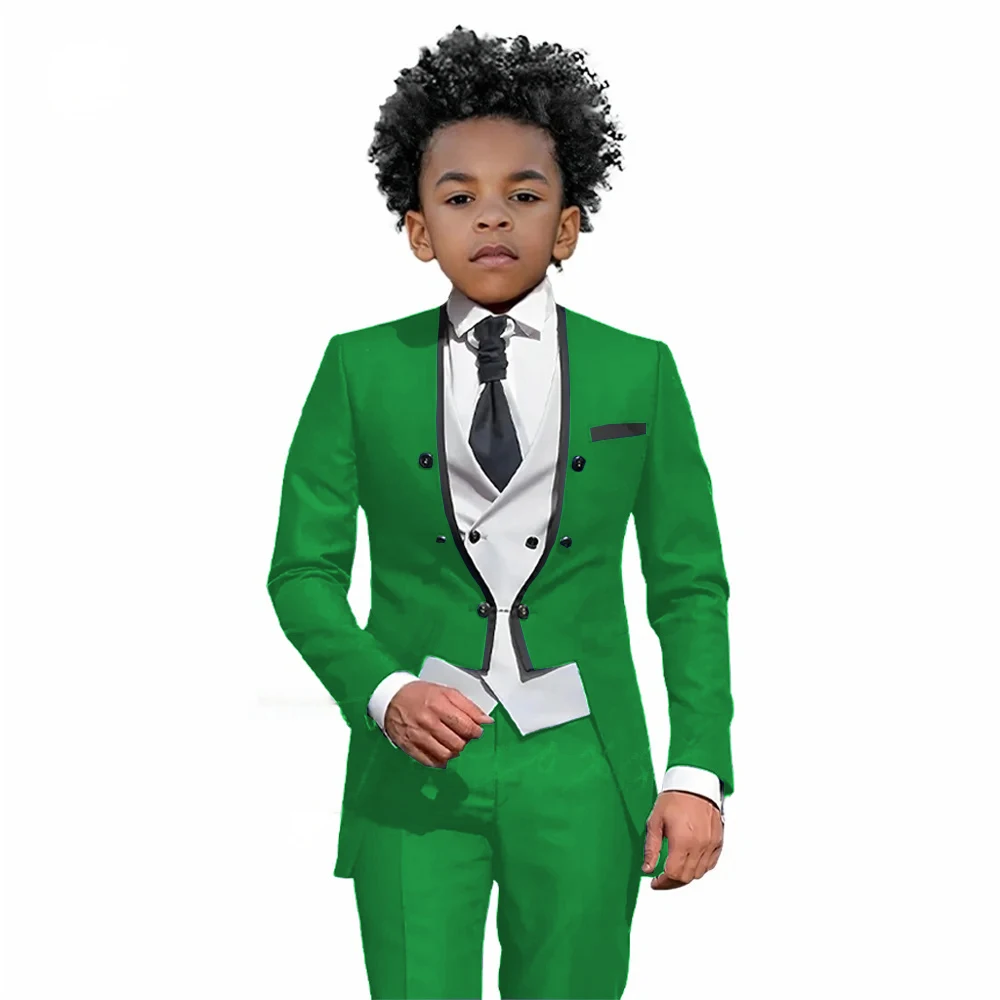 Boys suit 3 piece suit (Jacket+vest+Pant) custom Tailcoat tuxedo wedding party wedding elegant dress cocktail dress suit