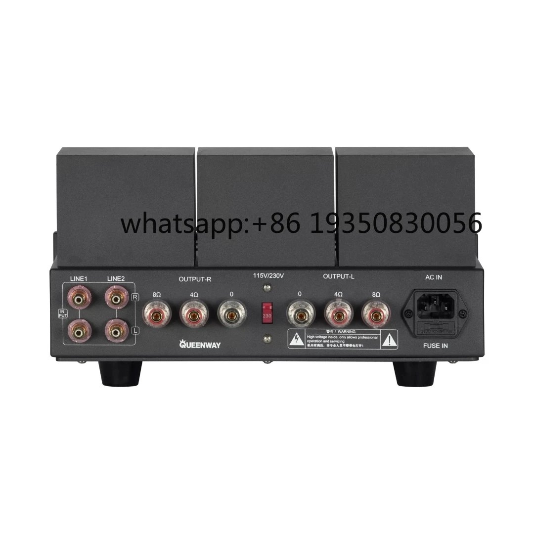 Queenway AB1-EL84I Integrated Tube Amplifier with EL84 Push-Pull 10W*2 Output & Colorful Dynamic Design for Hi-Fi Audio