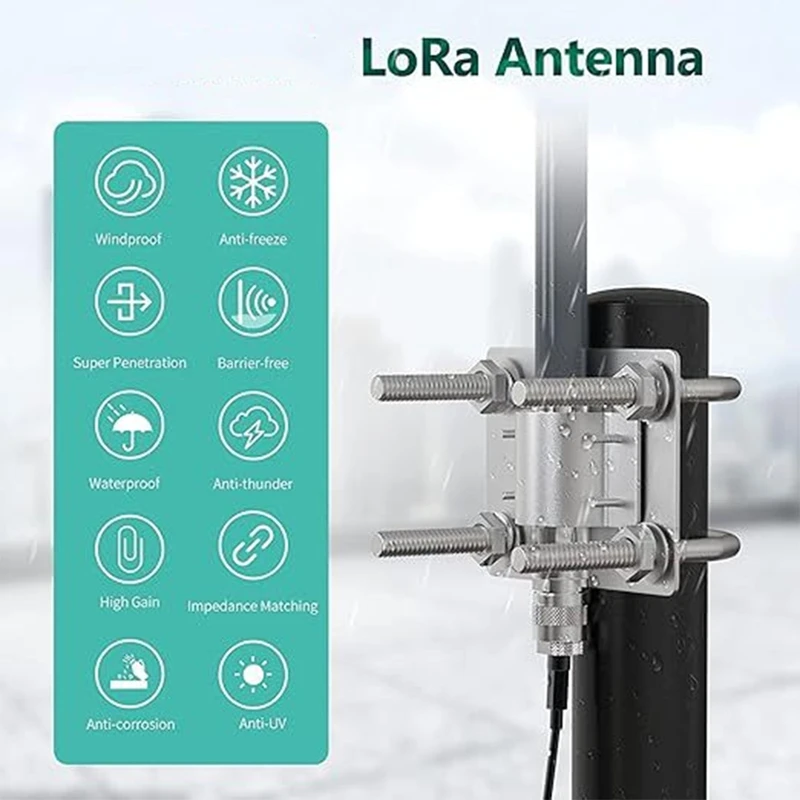Super Sale 868MHz Long-Range LORA Antenna 40cm N-Female Connector Antenna for Meshtastic Solar Node/Repeaters/Devices