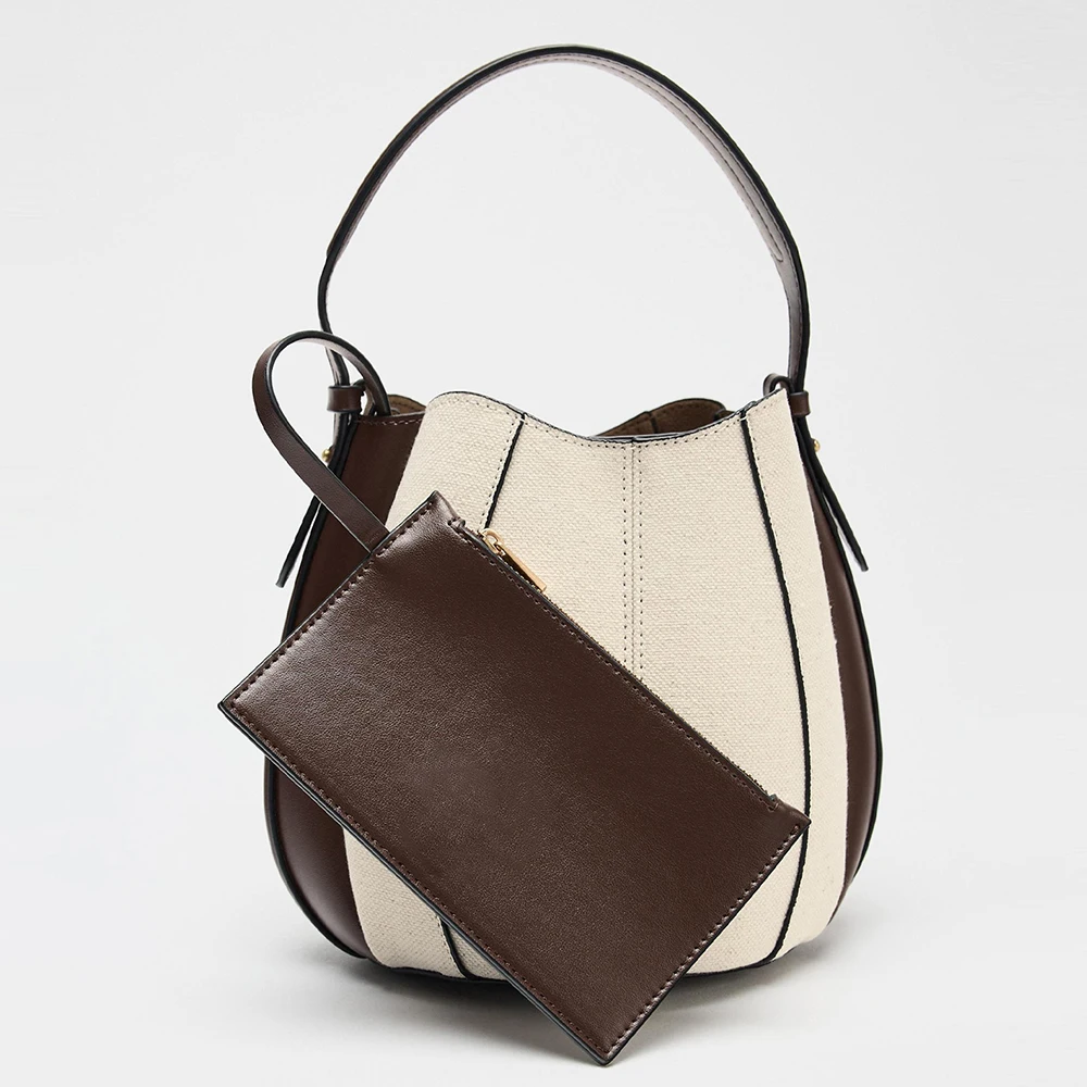 Модные холщовые сумки-ведра для женщин