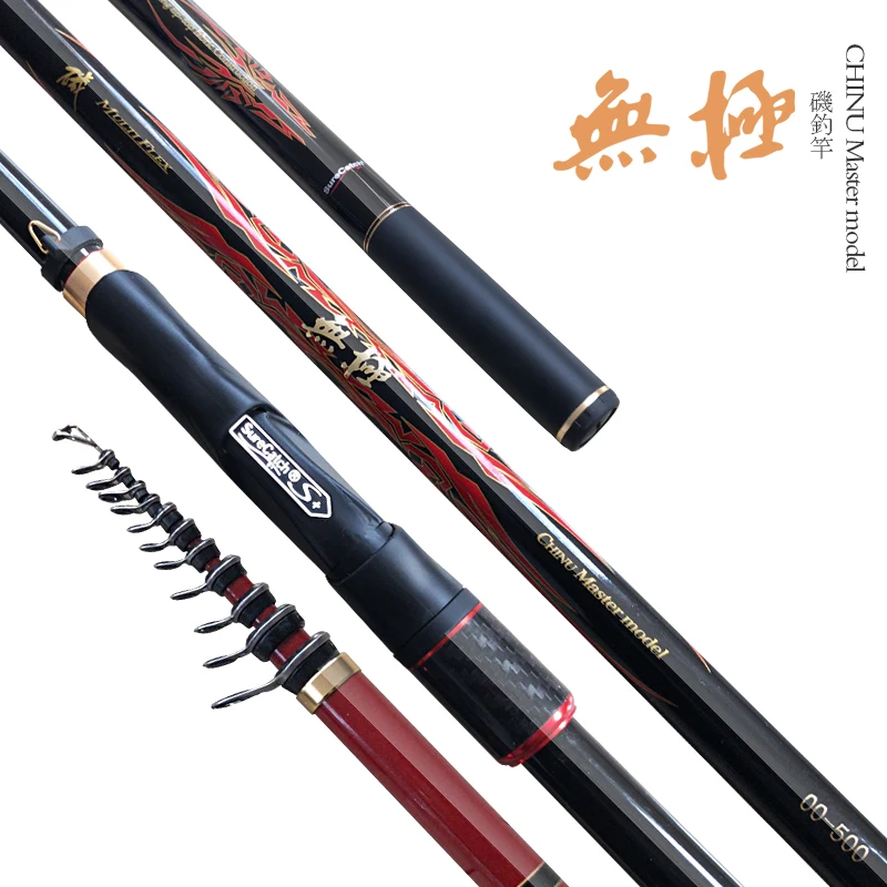 

MASCOTTE Long Knot Rock Fishing Rod 00/0.6/1/1.5/2 5m 170g Angled Ring Ultra Light and Ultra Hard Carbon Fish Rod For Saltwater